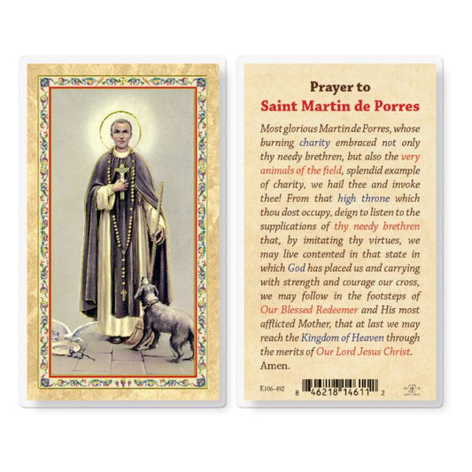 Martin de Porres holy card