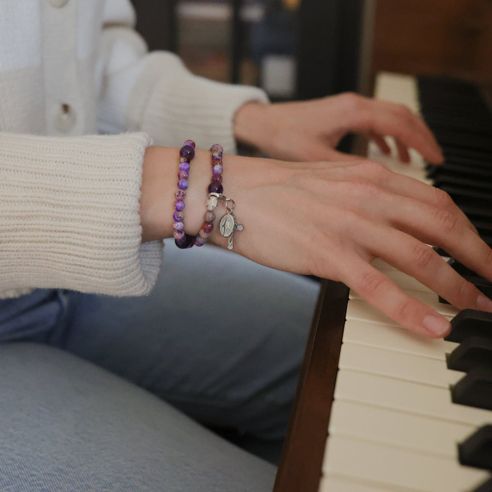 Penance | Stretch & Wrap Rosary Bracelet