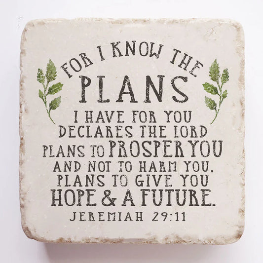 Jeremiah 29:11 Small Stone Block