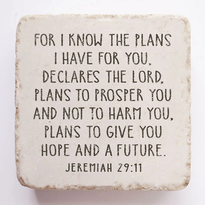 Jeremiah 29:11 Small Stone Block
