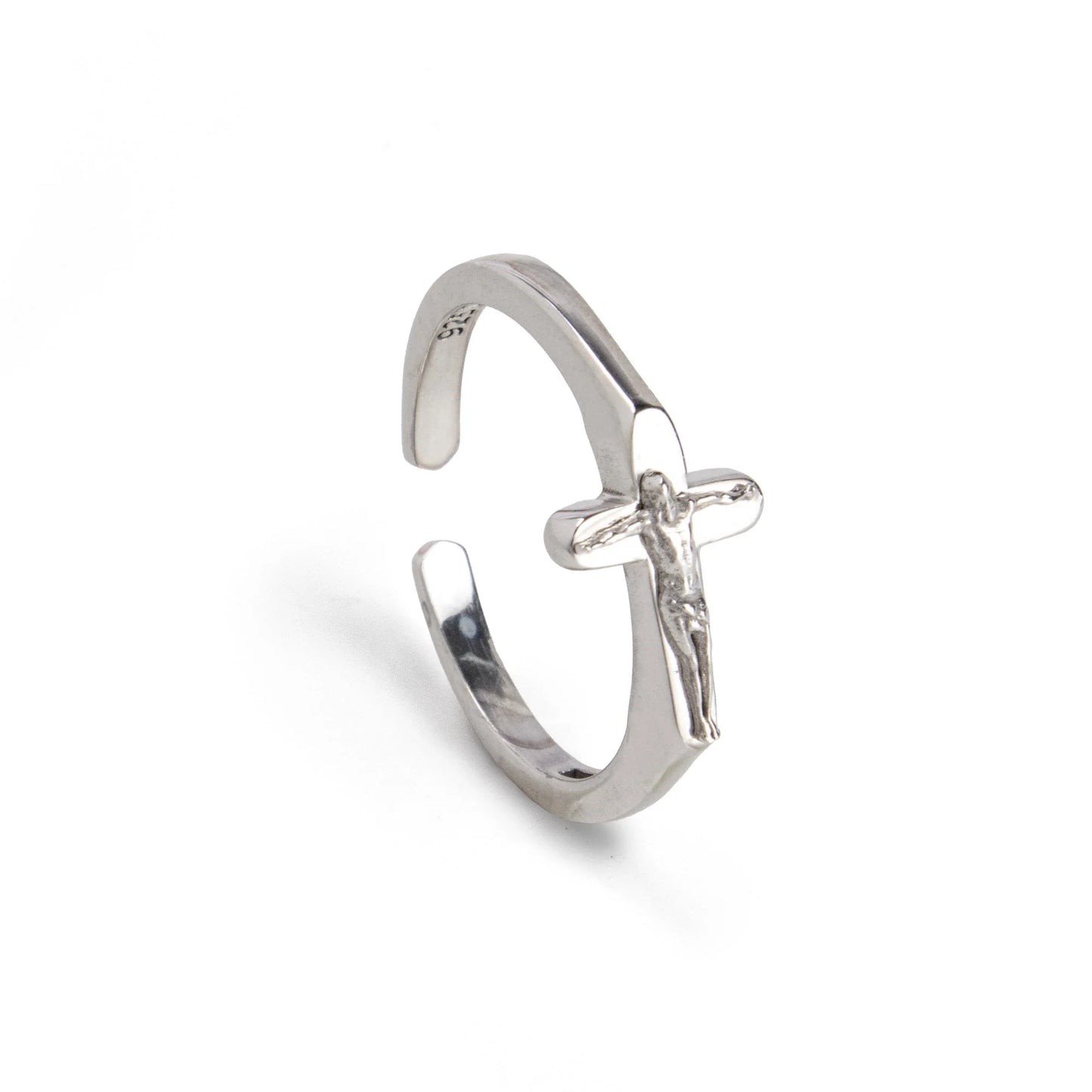 Crucifix Ring - size 6, adjustable