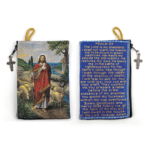 Good Shepherd Icon Rosary Pouch