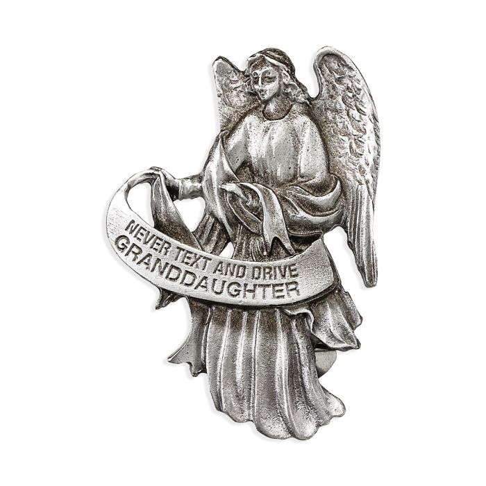 Guardian Angel Never Text and Drive Granddaughter Auto Visor Clip