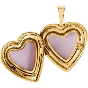 14K Gold Plated Tri-Color Locket