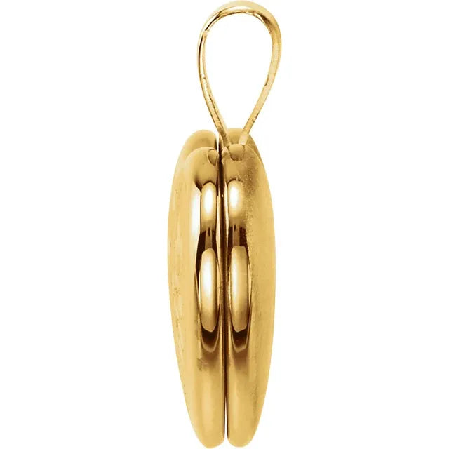 14K Gold Plated Locket  //  16" Chain