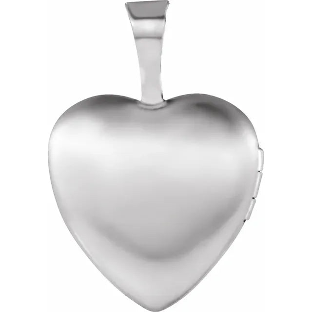 Sterling Silver Heart Locket 16" Chain