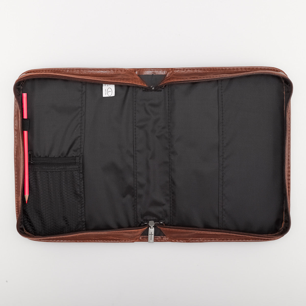 Faith Faux Leather Brown Bible Cover