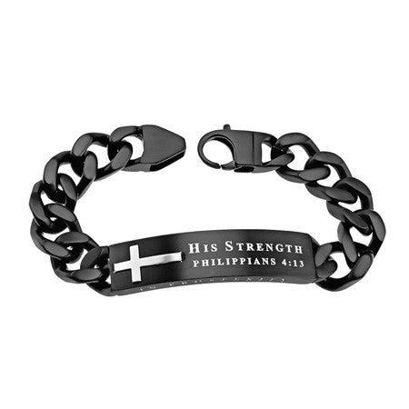 Black Neo Bracelet "His Strength"