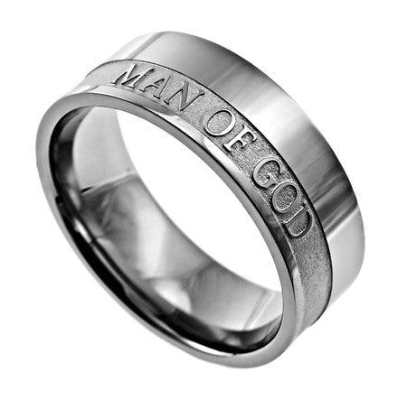 Original Scripture Band Men's Ring "Man of God"