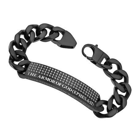 Black Sport Bracelet "Armor of God"