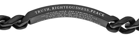 Black Sport Bracelet "Armor of God"