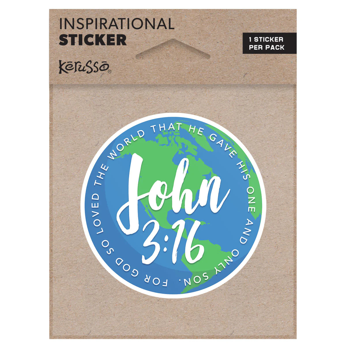 John 3:16 Vinyl Sticker