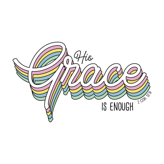 His Grace Vinyl Sticker