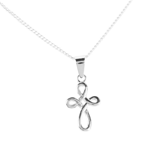 Silver Plate Open Cross