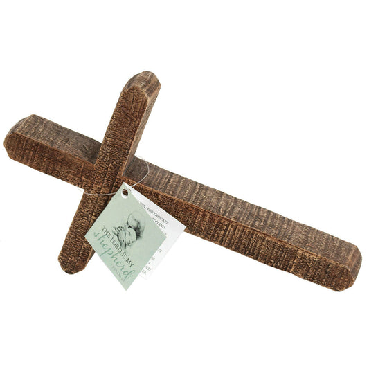 Leaning Tabletop Cross 10"L